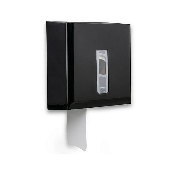 Dispenser Papel higienico rolao 300/500m- Preto Street - Nobre