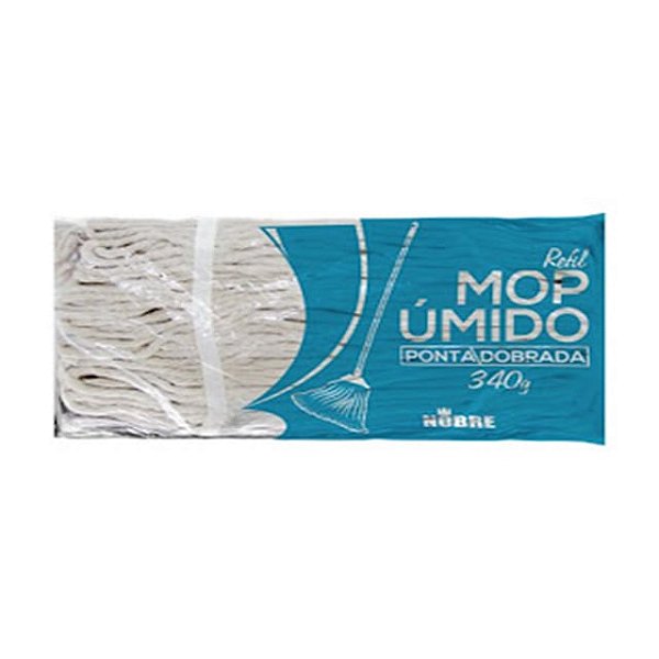 Mop umido (refil 290gr. 70% algodao 30% poliester ponta cortada) - Nobre
