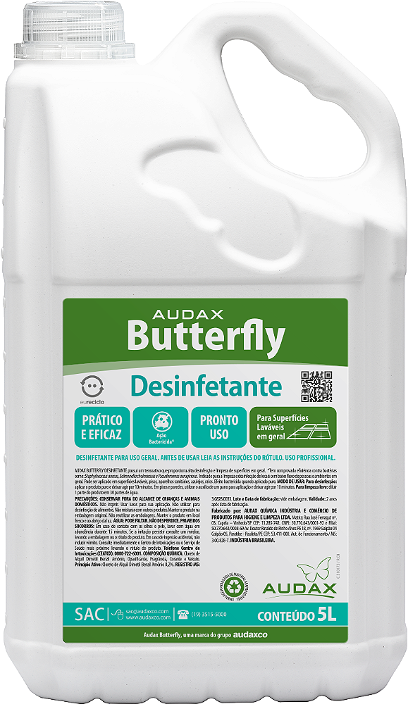 BUTTERFLY DESINFETANTE PINHO FRESH 5L
