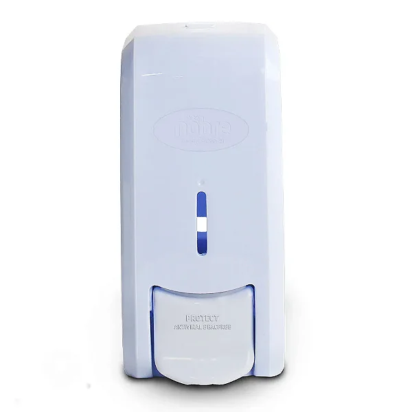 Dispenser p/sabonete liq./alcool gel 800ml (c/reserv.) ECONOMICO Branco - Nobre