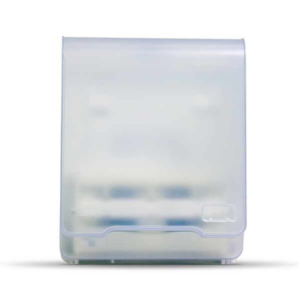 Dispenser Bobina papel toalha para as maos branco c/ frente translucida  - Nobre