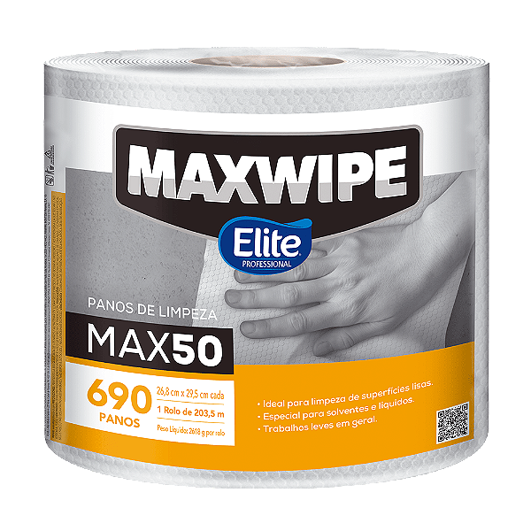 PANO MULTIUSO MAXWIPE MAX50 BOBINA - 690 UNIDADES