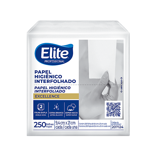 PAPEL HIGIENICO INTERFOLHA ELITE FOLHA DUPLA 250 FOLHAS