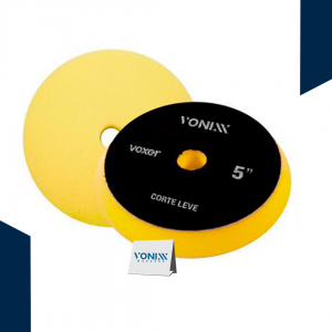 BOINA PARA POLIMENTO VOXER CORTE LEVE AMARELA 5 POLEGADAS - VONIXX