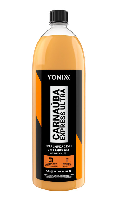 Carnaúba Express Ultra 1,5l Pintura E Plásticos - Vonixx