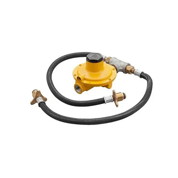 Kit Regulador Mangueira Gás Botijão P45 7kg/h