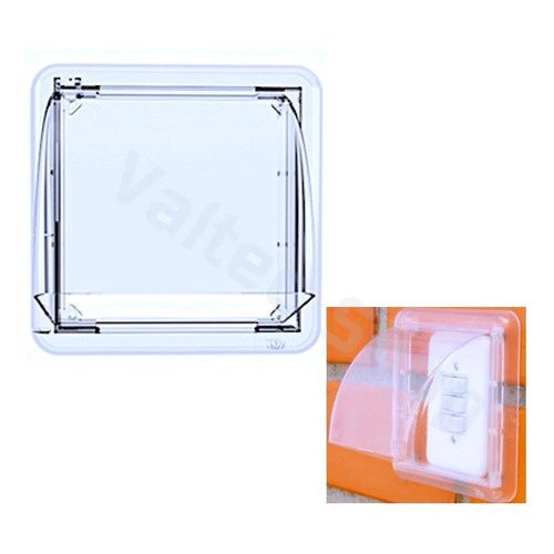 7 protetor campainha tomada interruptor 10x10cm chuva