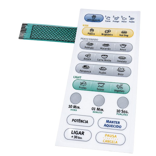 Adesivo membrana teclado forno microondas electrolux me21s