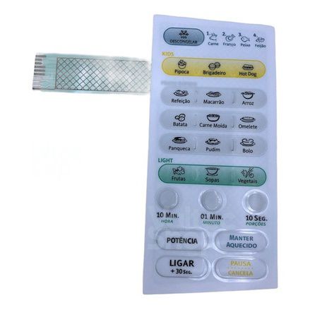 Adesivo membrana teclado forno microondas electrolux me21s