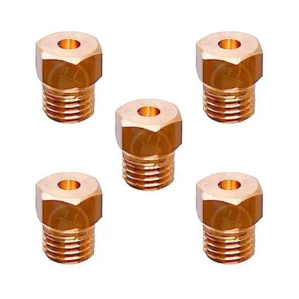 Bico injetor fogão cooktop fischer gn | 5 peças| original