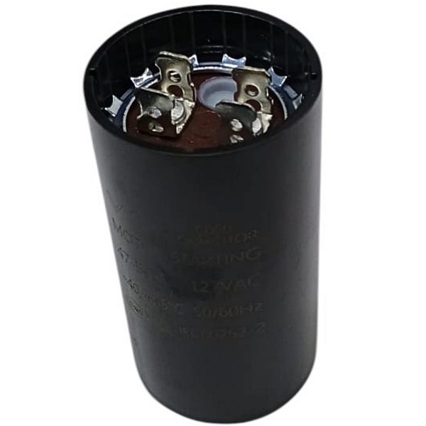 Capacitor partida eletrolítico 47 - 56uf 110v