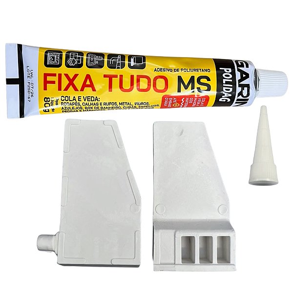 Kit dobradiça tampa lavadora brastemp consul com cola
