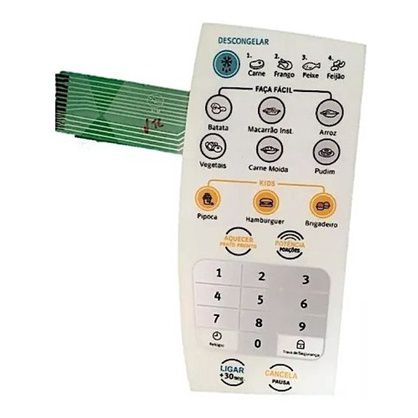 Membrana teclado microondas electrolux mef28 mef 28
