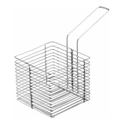 Cestinho inox servir porção batata frita frango 12x10cm
