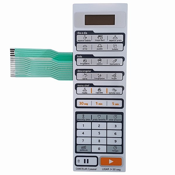 Membrana teclado microondas midea liva grill mtag31 mtag32