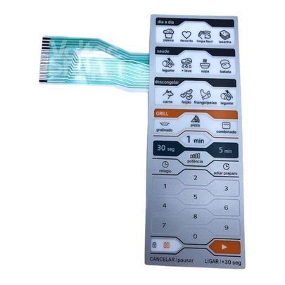 Membrana teclado microondas midea liva grill mtag31 mtag32