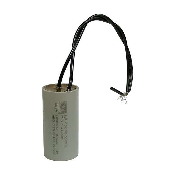Capacitor do motor tanquinho lavadora 8uf /250vac