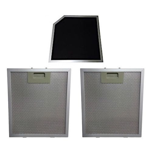 Kit filtro coifa fischer talent 90cm | 4 alumínio + 2 intern