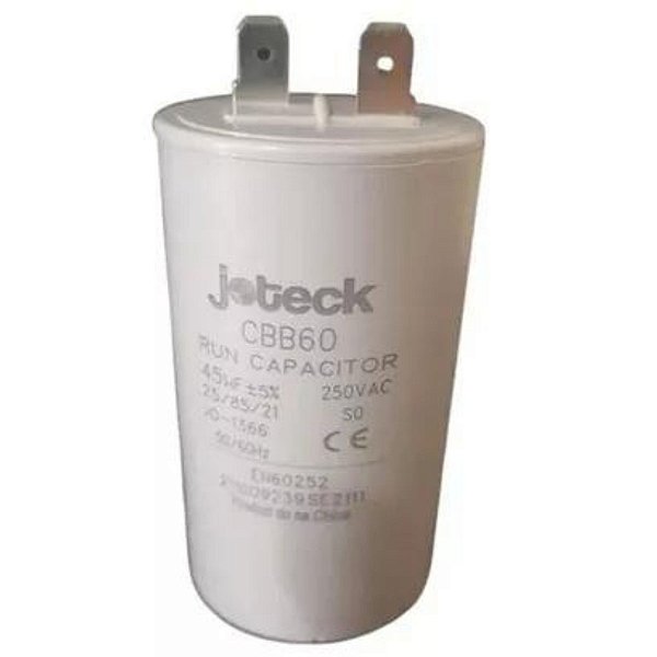 Capacitor lavadora GE 10uf 250vac 2 Terminais 45MP