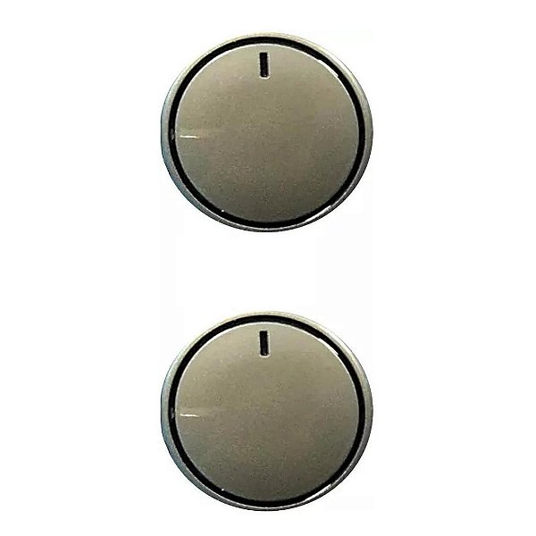 Botão forno fischer fit line | timer e termostato ( 2 peças)