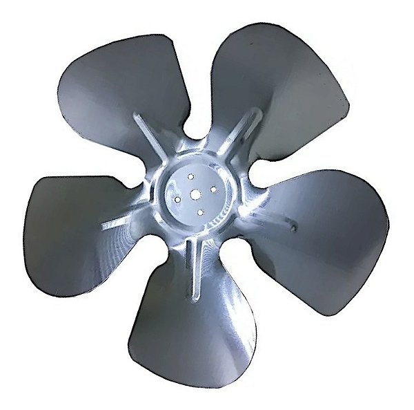 Hélice aluminio 20cm pra micro motor exaustor churrasqueira
