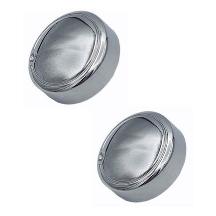 Botão forno fischer fit line (2 peças) cromado original