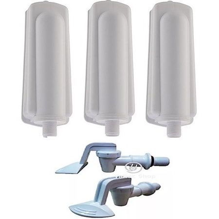 2 torneira + 3 refil filtro vela purificador latina p355 pu