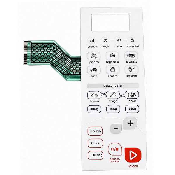 Adesivo membrana teclado forno microondas brastemp bms26