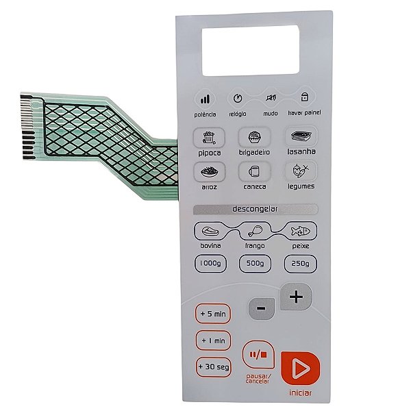 Adesivo membrana teclado forno microondas brastemp bms26