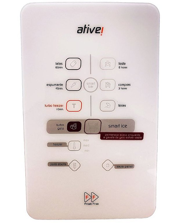 Placa Display Painel Geladeira Brastemp Brm47g Brm50n Brk50n