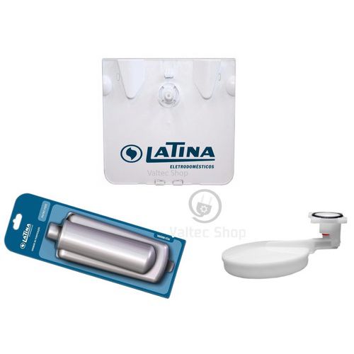 Tampa + boia + refil filtro purificador bebedouro latina