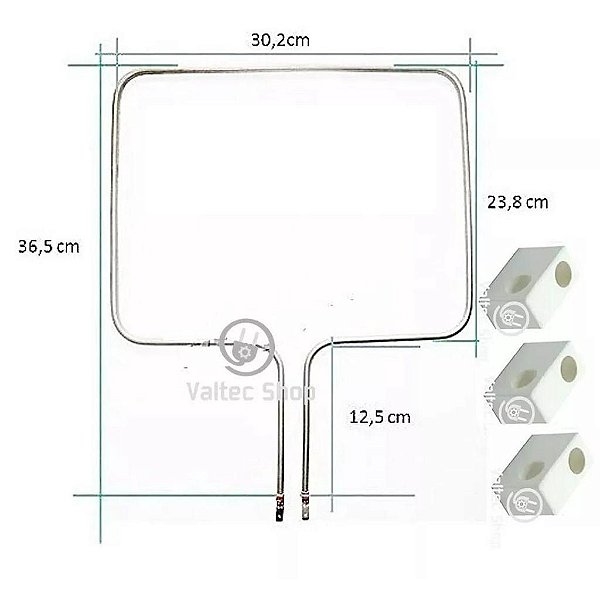 Resistência + porcelana forno fischer | superior 750w| 127v