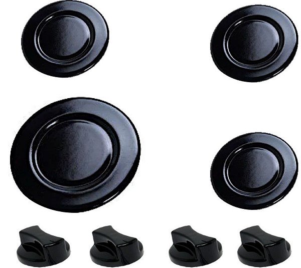 4 botões + espalhadores do queimador cooktop fogão fischer