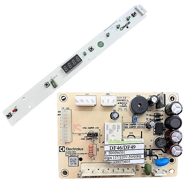módulo placa + interface geladeira electrolux df46 df49