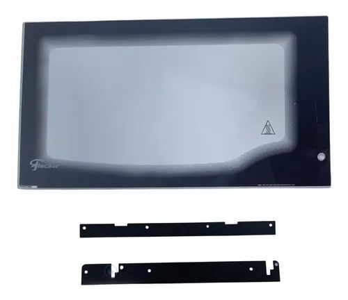 Vidro externo + suportes para forno fischer gourmet grill