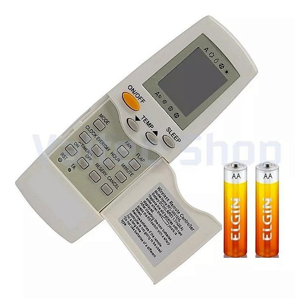 Controle remoto ar condicionado carrier springer rfl0601ehl