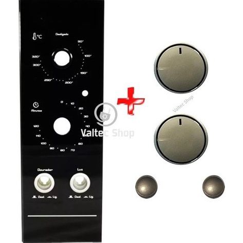Botões + painel forno fischer fit line | novo | original