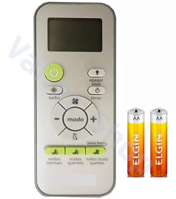 Controle remoto ar condicionado split consul cbu09 cbu12