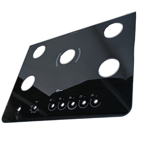 Vidro Mesa Fogão Piso Fischer Gran Cheff 5 Queimadores (SEM tripla chama)