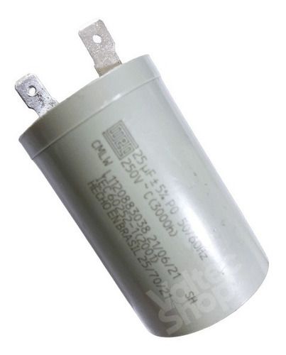 Capacitor Do Motor Tanquinho Lavadora Mueller 25uf / 250vac