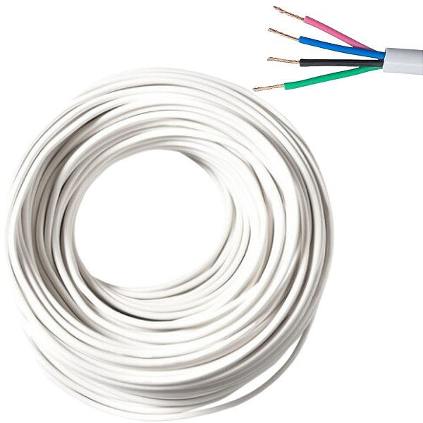Cabo PP 4 Vias Branco 9,7mm Ar Condicionado