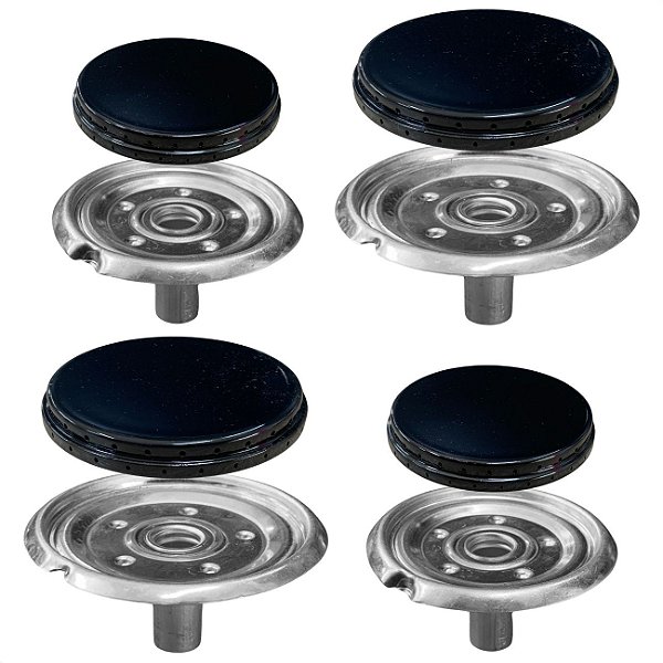 Kit C/ 4 Bocas Para Fogão Esmaltec Bali Veneza Caribe Agata