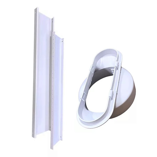 Kit Régua De Janela + Adaptador Ar Condicionado Portátil