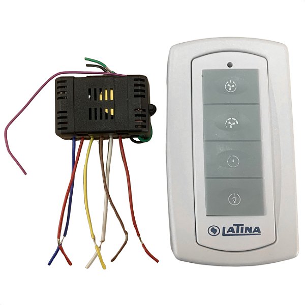 Controle + Receptor Ventilador Latina Lumen Air Control