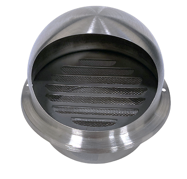 Verneziana grade Grelha inox saída ar exaustão 12cm