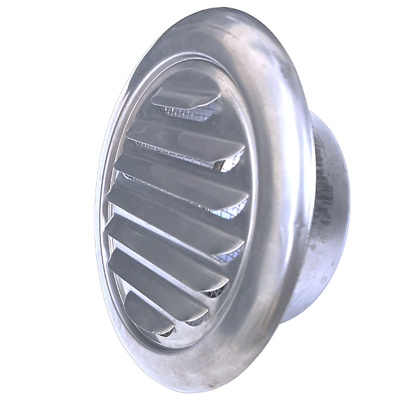 Grade ventilação verneziana inox saída exaustão ar duto 10cm