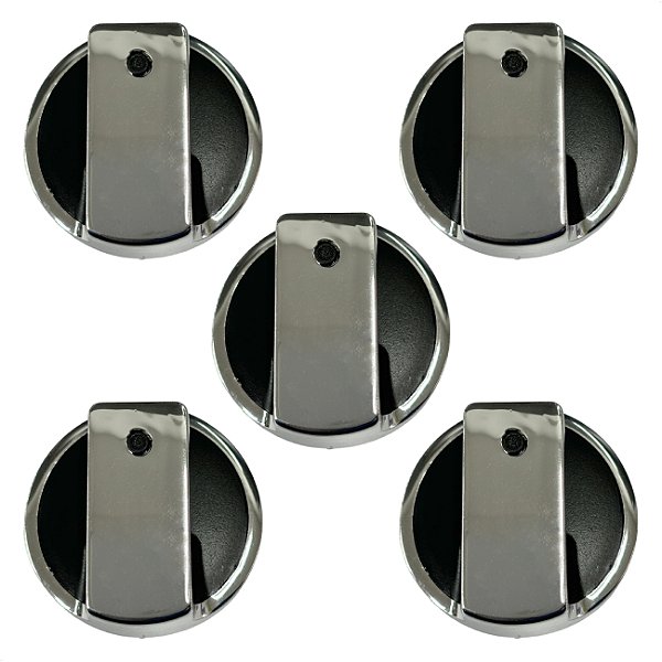Manipulador botão fogão cooktop fischer decor | 5 peças