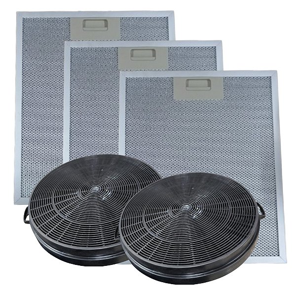 Filtro Alumínio + Carvão Coifa Fischer Tradition Plus 90cm