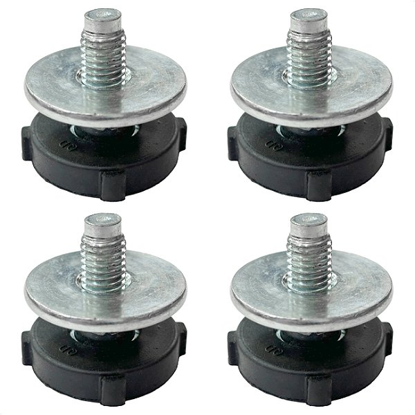 Kit 4 Pé Nivelador Lava e Seca Philco PLR12B PLS12B