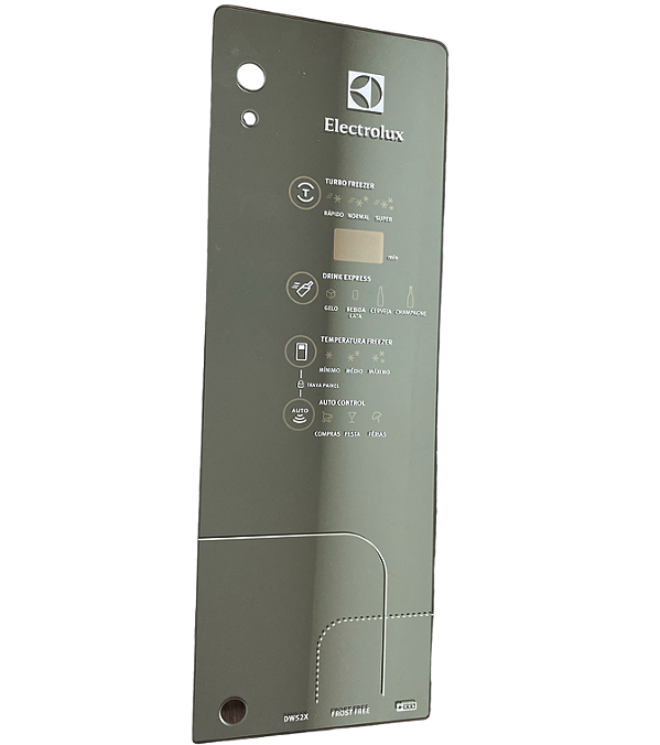 Painel Display Vidro Porta Geladeira Electrolux Dw52x Inox